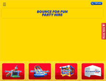 Tablet Screenshot of bounceforfun.ie